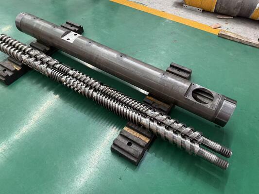 Paralel İkiz vida ve Fıçı Ra 0.4μm-0.6μm Yüzey Kabalığı ile 45mm-220mm